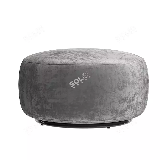 Chenille Fabric Pouf by Kartell 3D model image 3