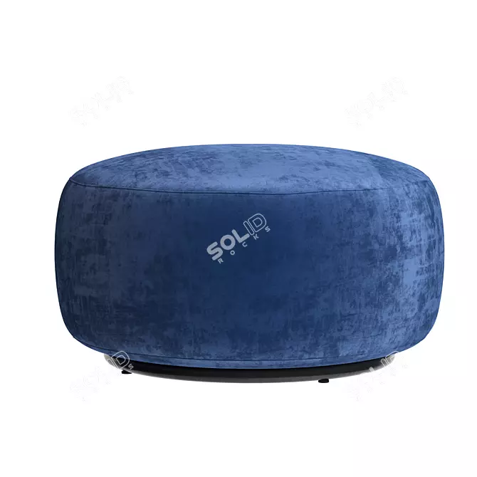 Chenille Fabric Pouf by Kartell 3D model image 4