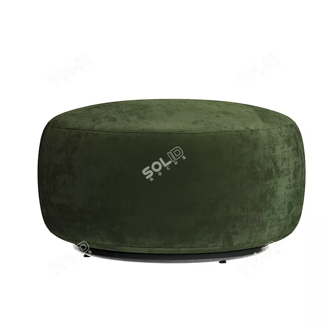 Chenille Fabric Pouf by Kartell 3D model image 5