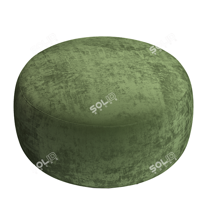 Chenille Fabric Pouf by Kartell 3D model image 6