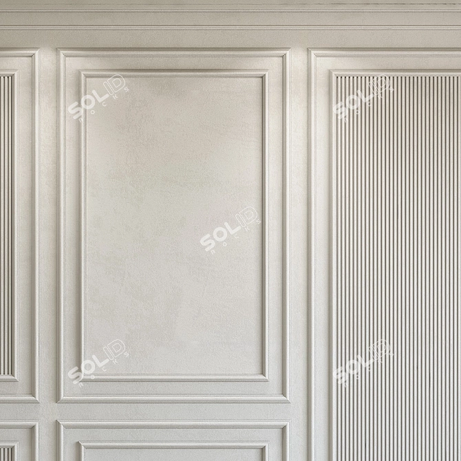 Decorative Plaster with Molding 283 3D model image 2