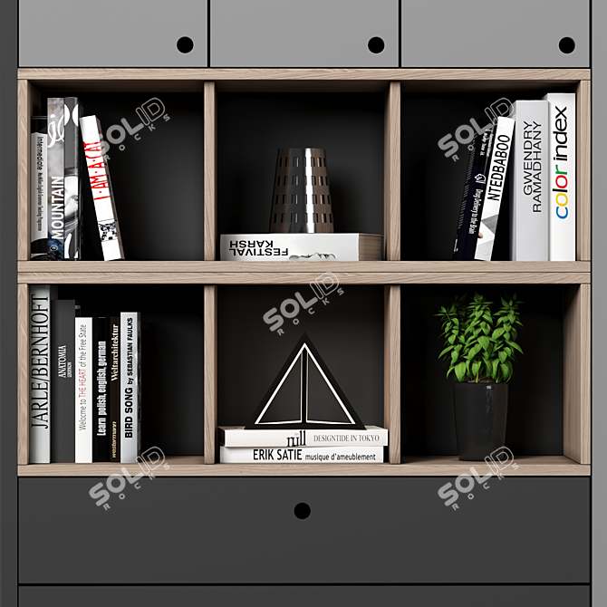 Modular Storage Cabinet & Shelving 3D model image 2
