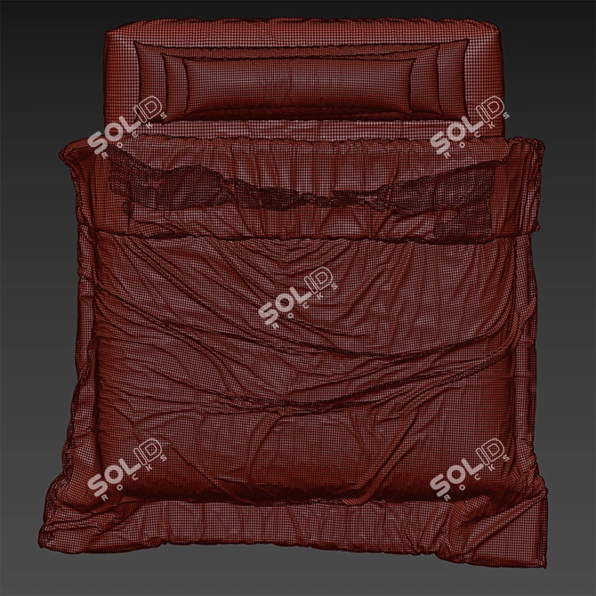 Linen Bedding Set in 6 3D model image 5