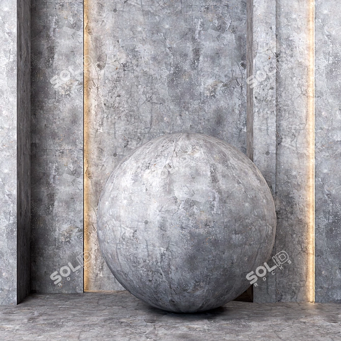 Concrete PBR Textures Bundle 3D model image 1