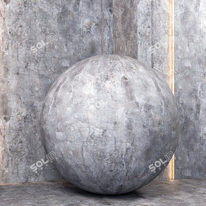 Concrete PBR Textures Bundle 3D model image 2