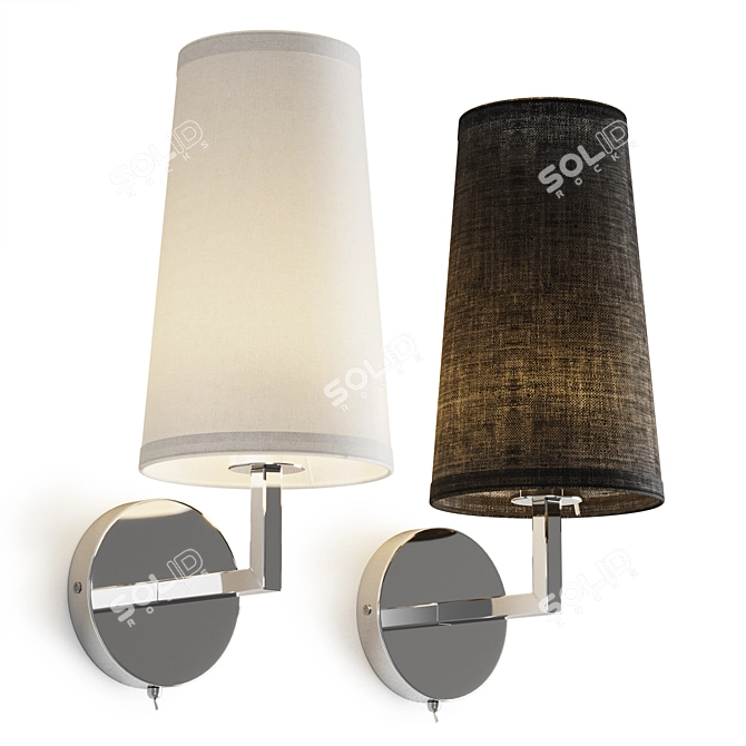 Modern Chic Wall Sconce 3D model image 1