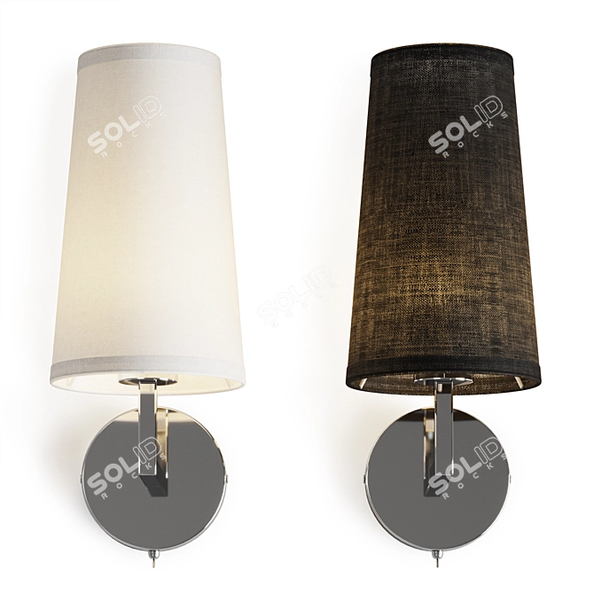 Modern Chic Wall Sconce 3D model image 3