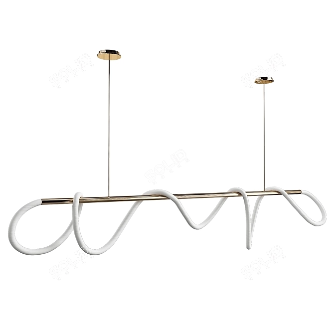 Elegant Chandelier TRACKER by Romatti 3D model image 1