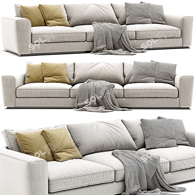 Contemporary Scott Flexform Sofa 3D model image 1