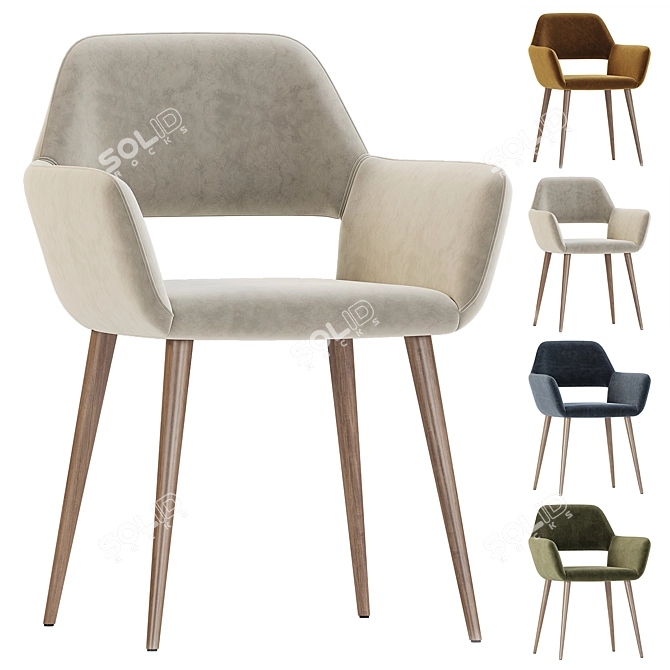 Cromwell Stool Collection, 3D Render 3D model image 1