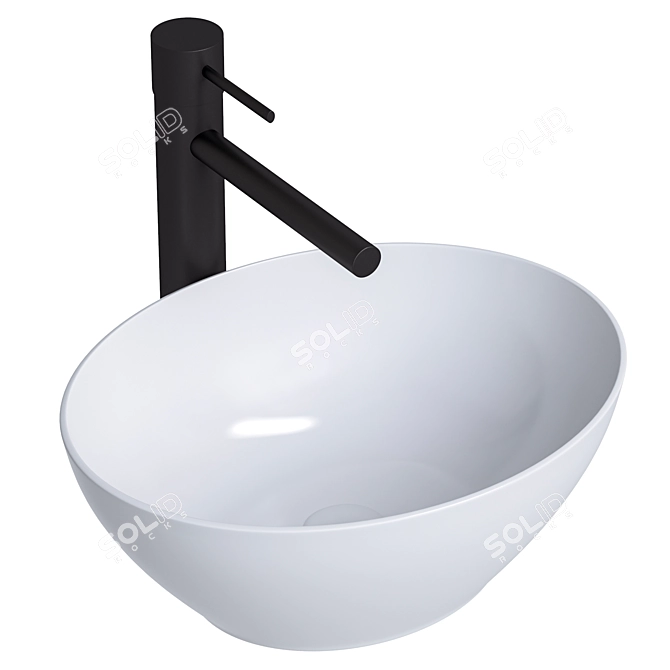 Sofia Mini Tabletop Sink 3D model image 1