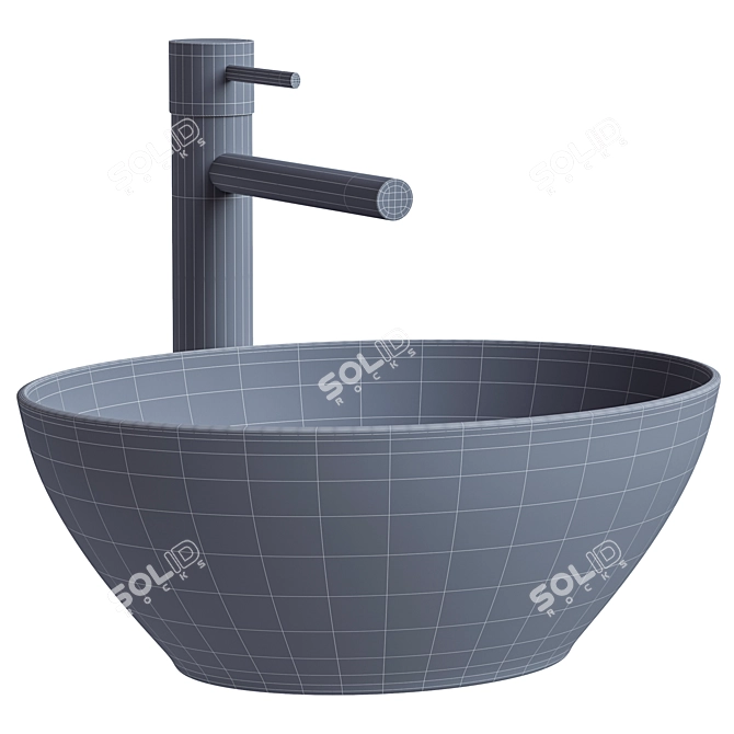 Sofia Mini Tabletop Sink 3D model image 3