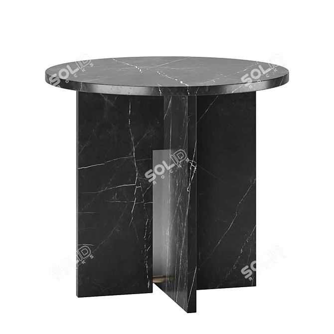 Modern Round Table TRNK 800mm 3D model image 3