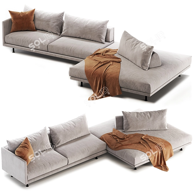 Modern Elegance: Josh Moroso Sofa 3D model image 4