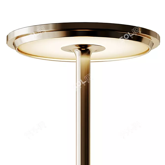 Luxury Modern Metal Bedside Lamp 3D model image 2