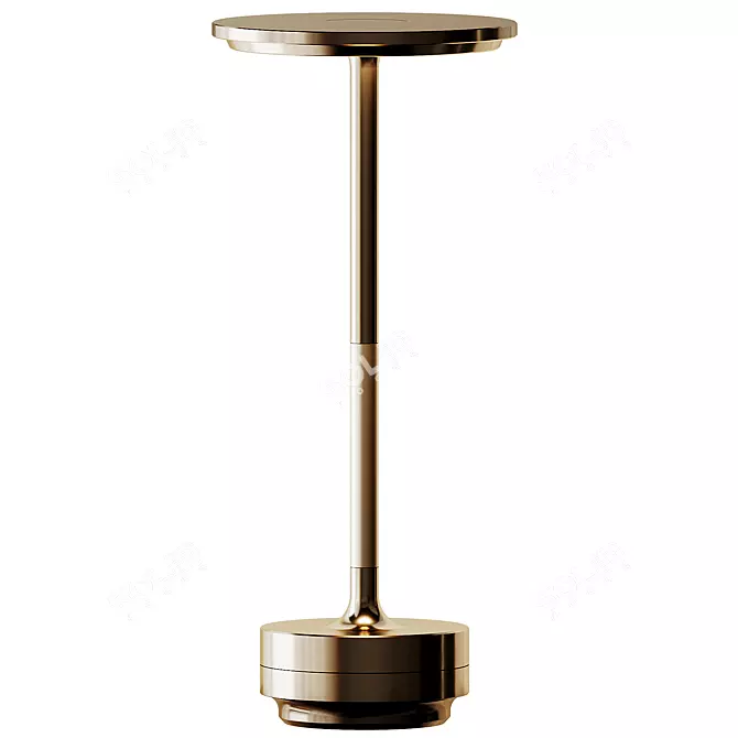 Luxury Modern Metal Bedside Lamp 3D model image 3