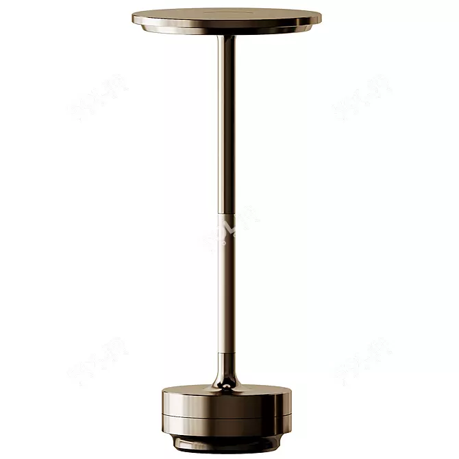 Luxury Modern Metal Bedside Lamp 3D model image 4