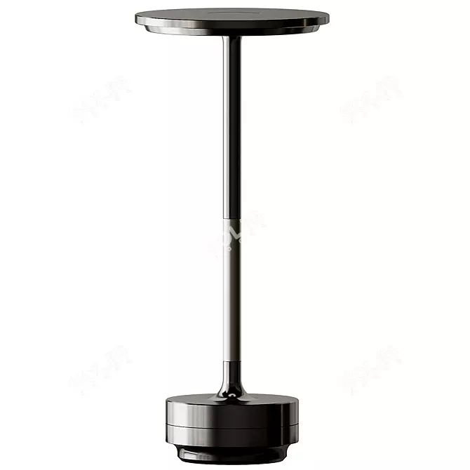 Luxury Modern Metal Bedside Lamp 3D model image 6