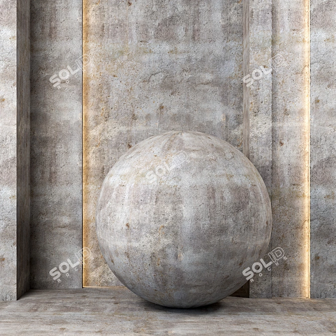 4k Seamless Concrete Tile Textures 3D model image 1