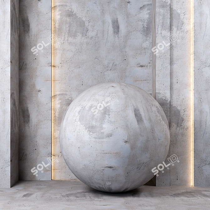 Title: 4k Concrete PBR Textures Set 3D model image 1