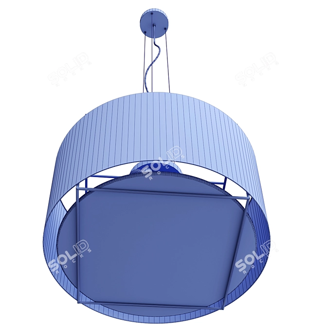 Sleek Lewit Pendant Lamp 3D model image 3