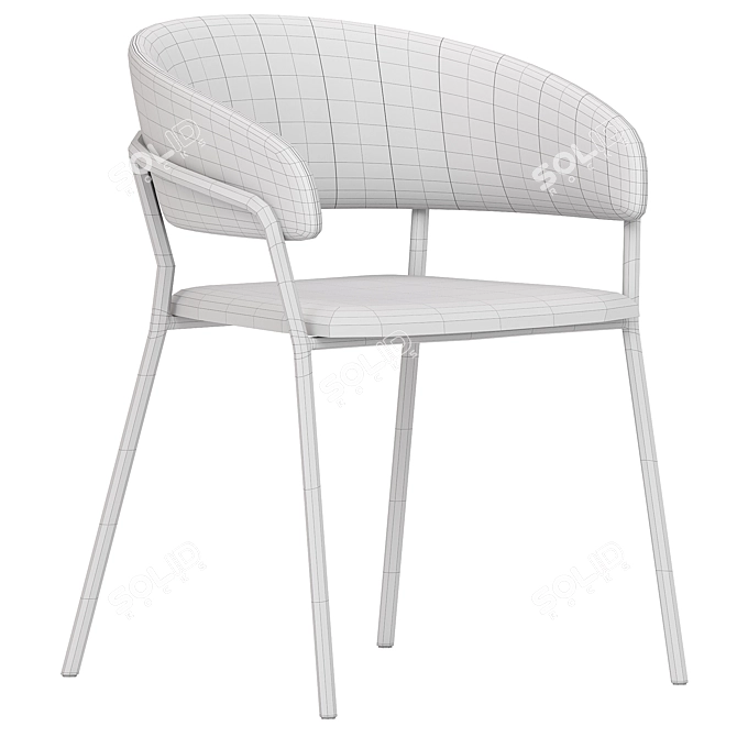 Modern Turin Dining Chair Set 3D model image 6