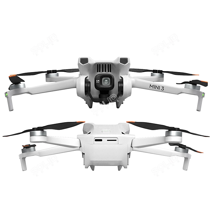 Drone DJI Mini 3 Compatible 3D model image 2