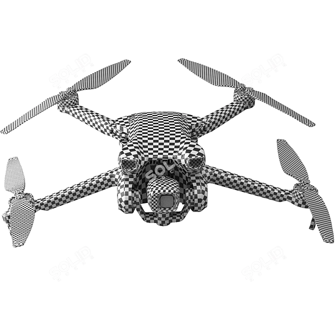 Drone DJI Mini 3 Compatible 3D model image 6