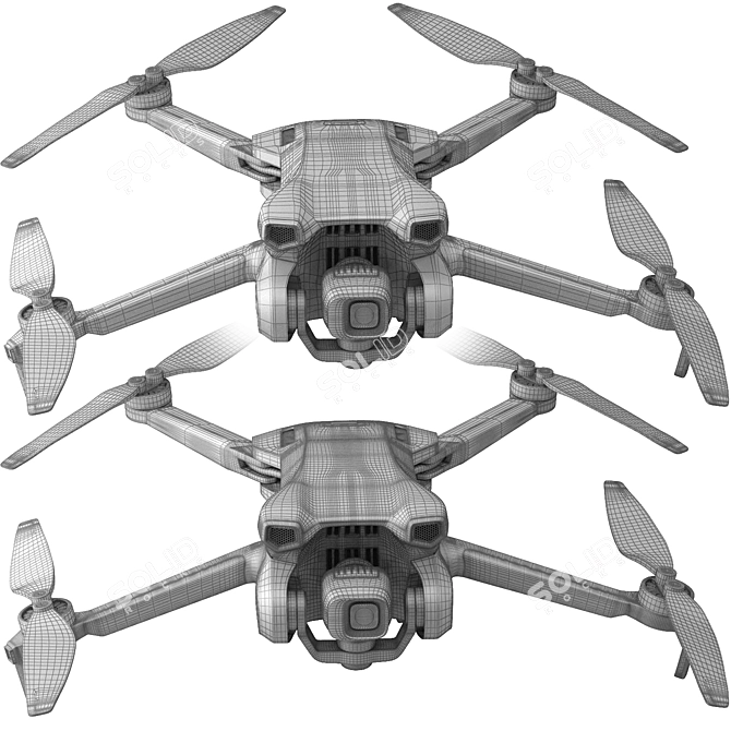 Drone DJI Mini 3 Compatible 3D model image 7