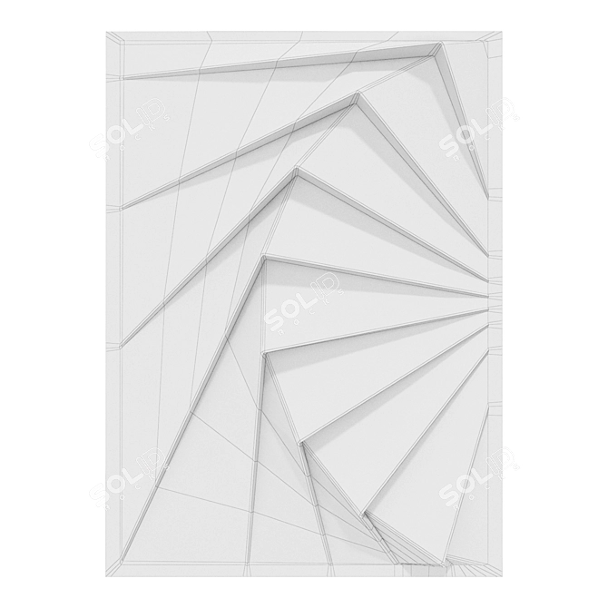  Optical Disturbances Wall Panel 3D model image 2