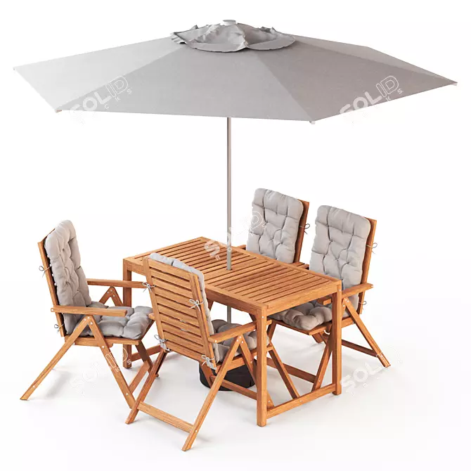 NÄMMARÖ Outdoor Seating Set 3D model image 1