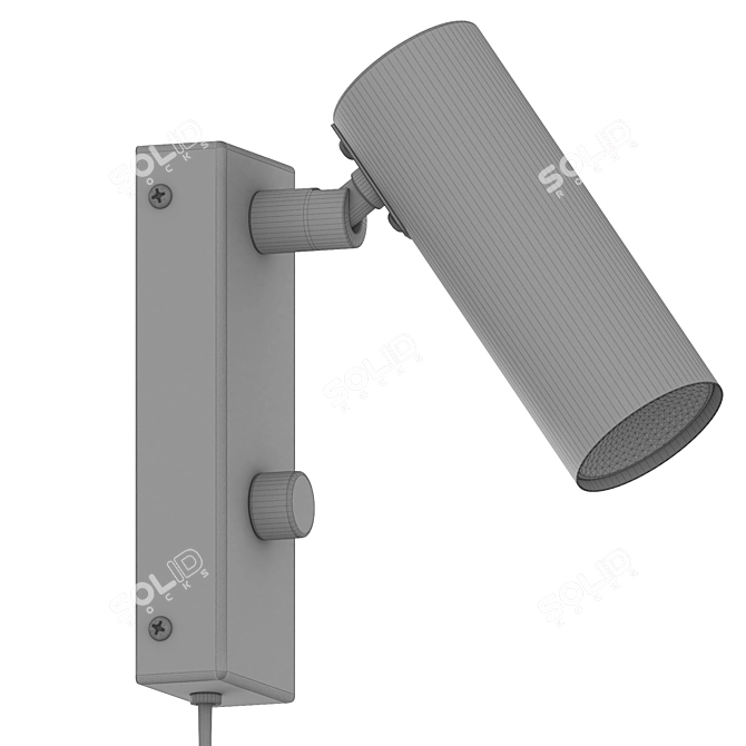 Minimalist Puck Wall Sconce 3D model image 4