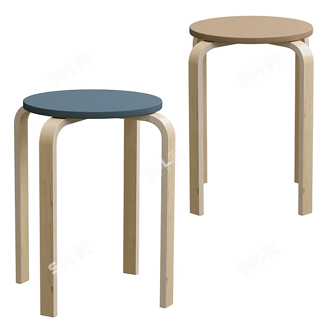 Modern FEMILI Stools from divan.ru 3D model image 1