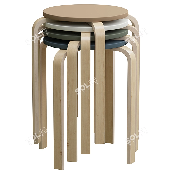 Modern FEMILI Stools from divan.ru 3D model image 2