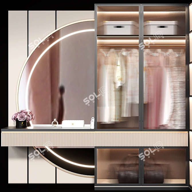 Modern Wardrobe for High-end Renders 3D model image 2