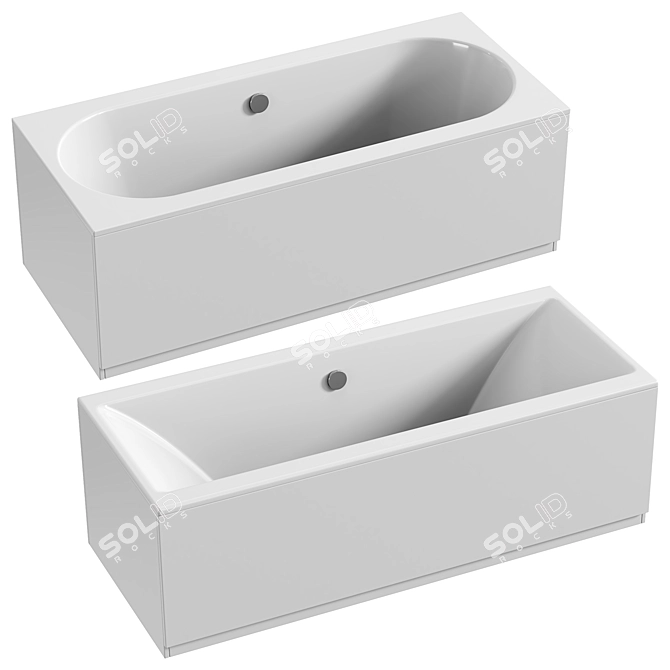 Dr. Noah Double Ended Bath 3D model image 1