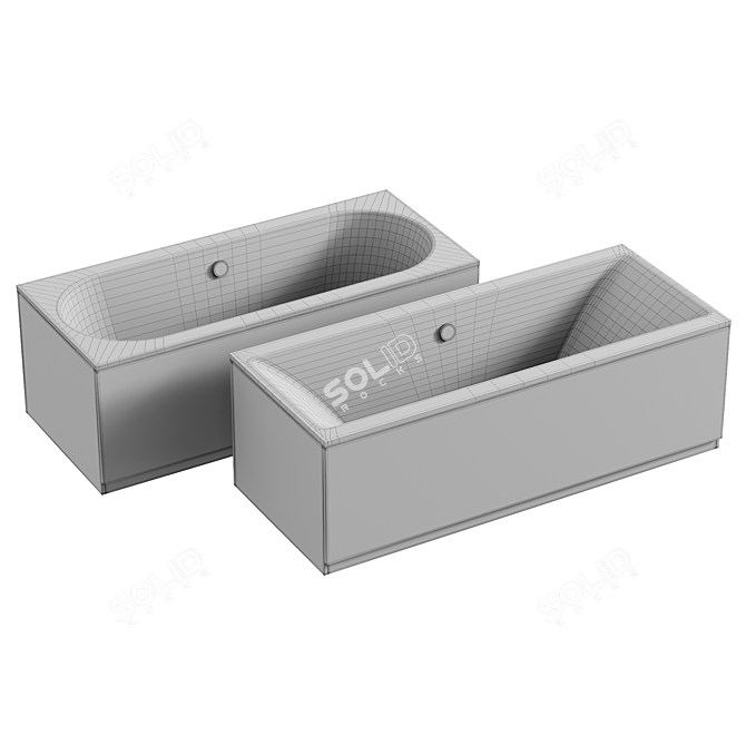 Dr. Noah Double Ended Bath 3D model image 3