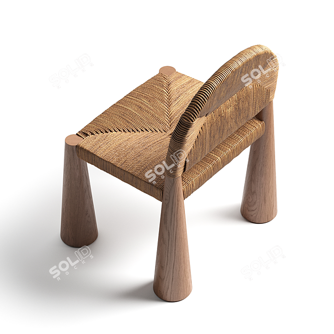 Modern Geometric Design Chair 3D model image 3