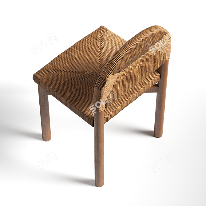 French-Inspired Grace Dining Chair 3D model image 3