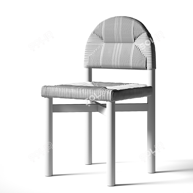 French-Inspired Grace Dining Chair 3D model image 5