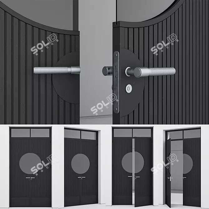 Corona Aluminium Door 3D Model 3D model image 3