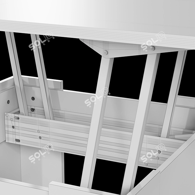 Corona Legacy Transforming Table 3D model image 5