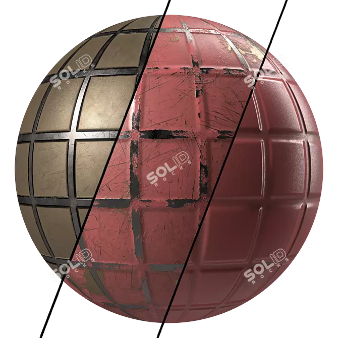 Metal Panels Painting Texture PBR 3D model image 1