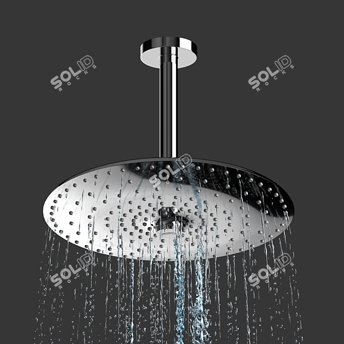 Grohe Wall-Mounted Shower Set 3D model image 2