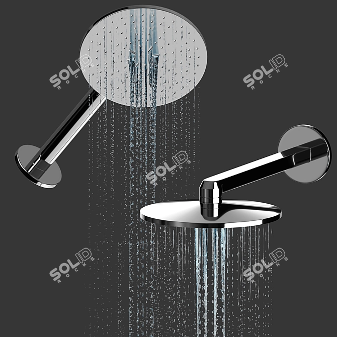 Grohe Wall-Mounted Shower Set 3D model image 4