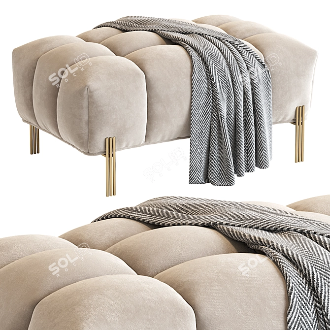 Contemporary Sienna Bench 2016 3D model image 2