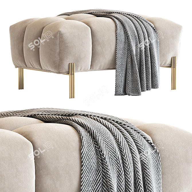 Contemporary Sienna Bench 2016 3D model image 5