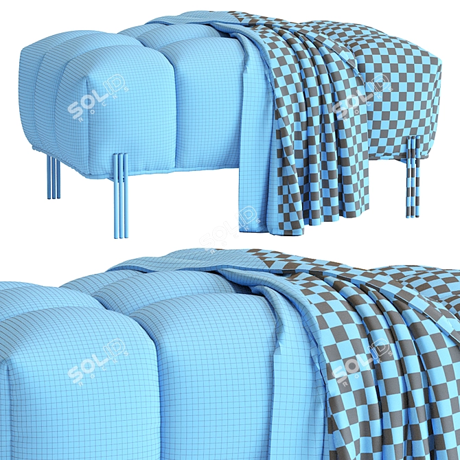 Contemporary Sienna Bench 2016 3D model image 6