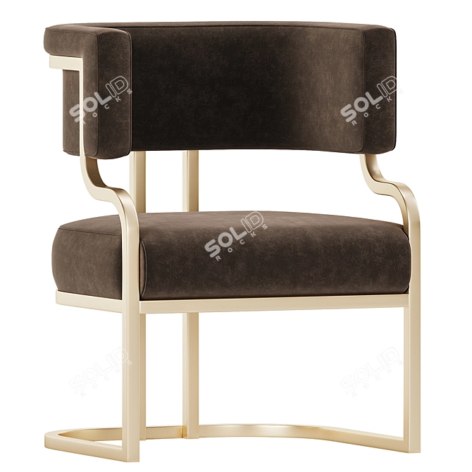 Modern Faux Light Fixture Chairs 3D model image 2