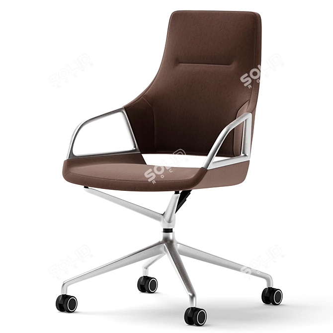 Transformed Turbo Conference Chair 3D model image 3